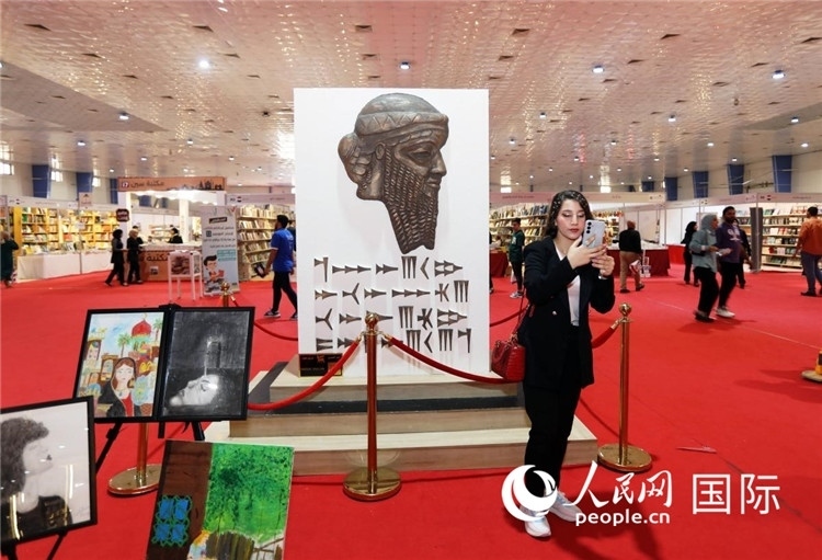 展廳一角。人民網(wǎng)中東中心分社奧馬爾·哈利勒攝