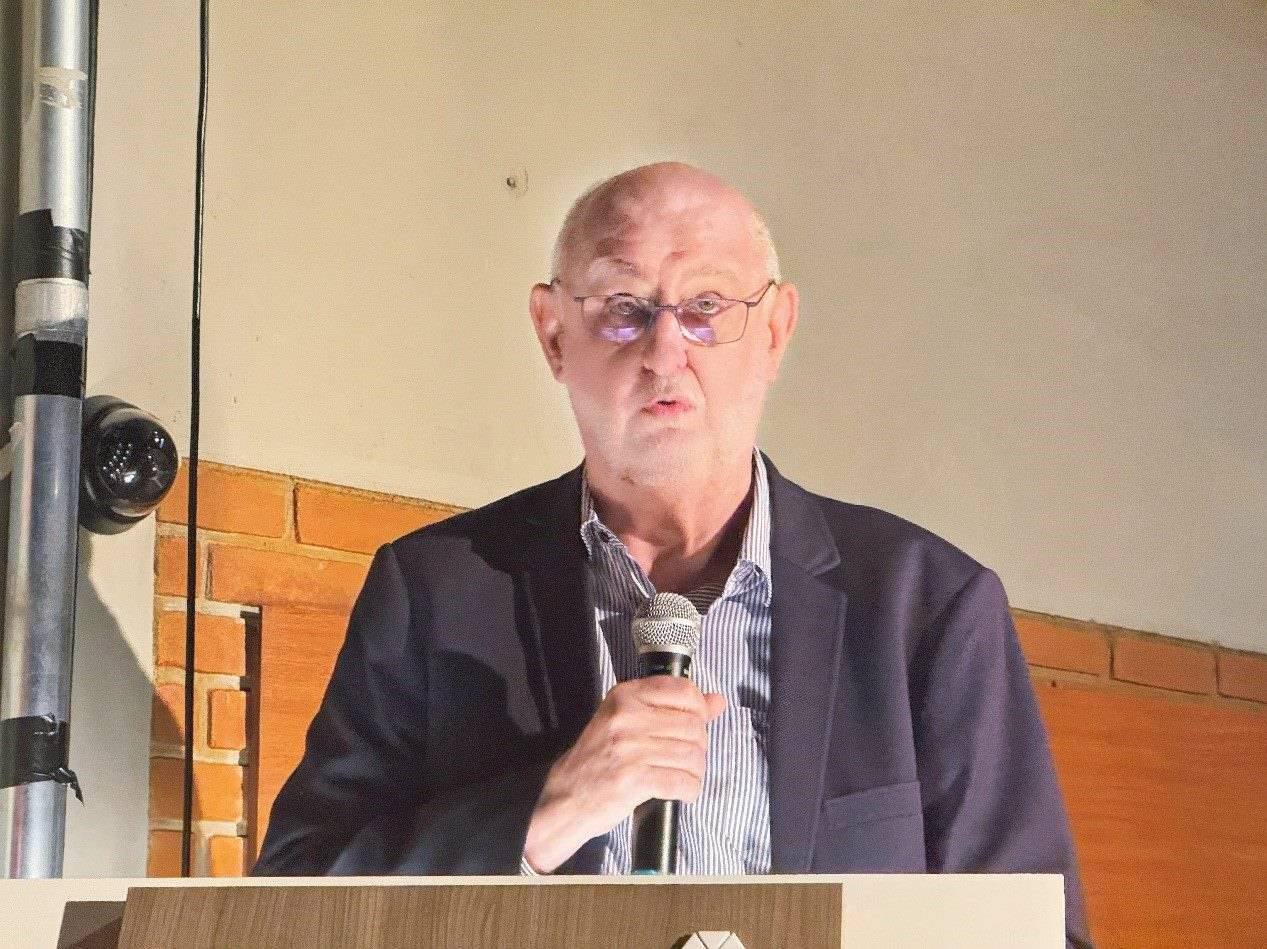 圣保羅州立大學(xué)孔子學(xué)院巴方院長(zhǎng)保利諾在活動(dòng)中致辭。圣保羅州立大學(xué)孔子學(xué)院供圖