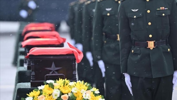 2023年11月，第十批在韓中國人民志愿軍烈士遺骸回到祖國