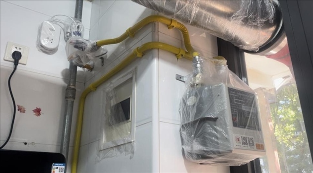 北京市石景山區(qū)高井路社區(qū)更換燃氣管道后的居民家。人民網 劉佳欣攝