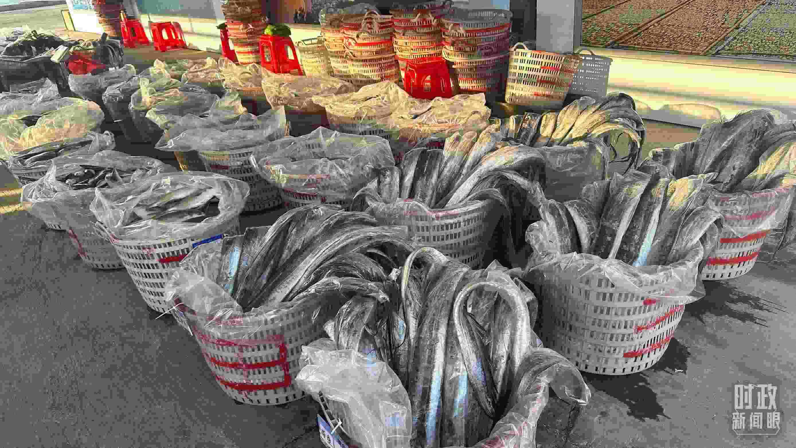 △澳角村的海產品。（總臺央視記者覃思拍攝）