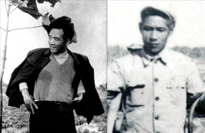 拼版照片：左圖為焦裕祿資料照片；右圖為谷文昌資料照片。