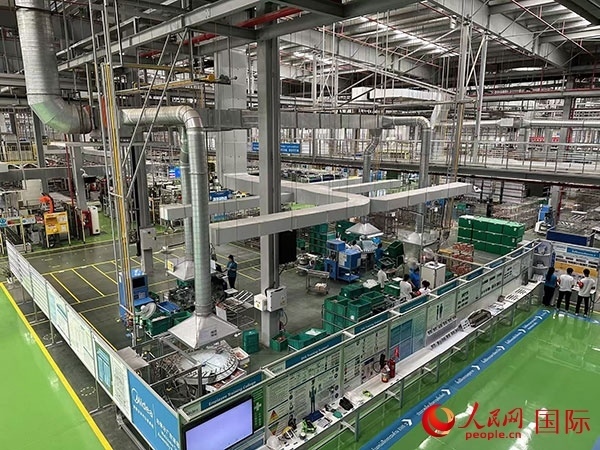 中企美的泰國工廠。人民網(wǎng)記者 簡承淵攝