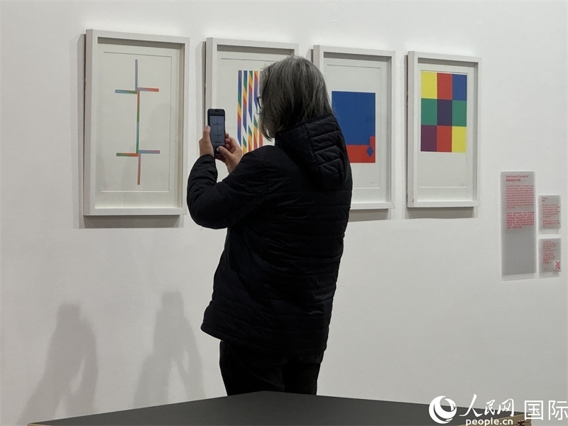 11月8日，觀眾在“瑞士經(jīng)典設(shè)計(jì)展”作品前駐足欣賞。人民網(wǎng) 謝瑩攝 