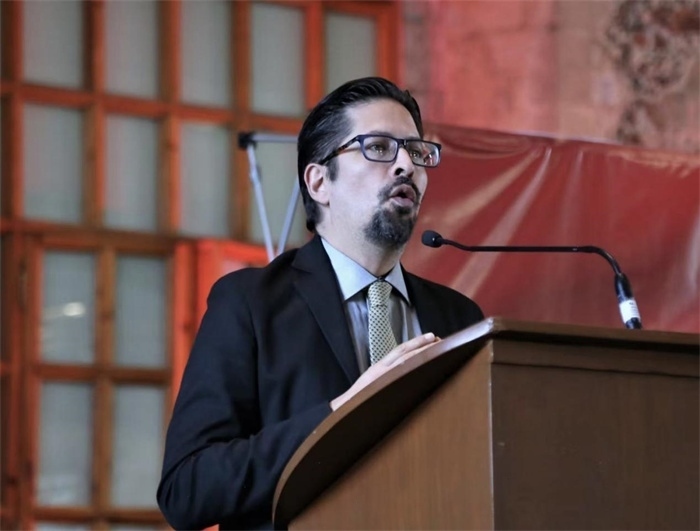 何塞·雷伊瓦作主旨發(fā)言。主辦方供圖