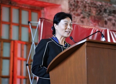 李雅芳作主旨發(fā)言。主辦方供圖