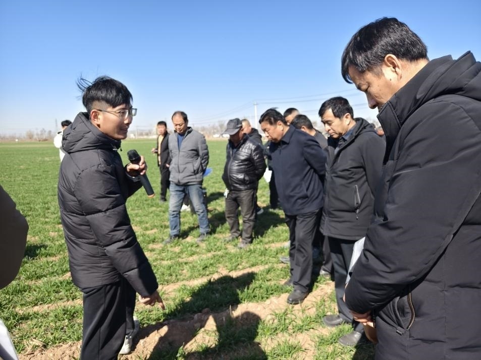 科技小院的“學(xué)生專(zhuān)家”（左一）。受訪者供圖