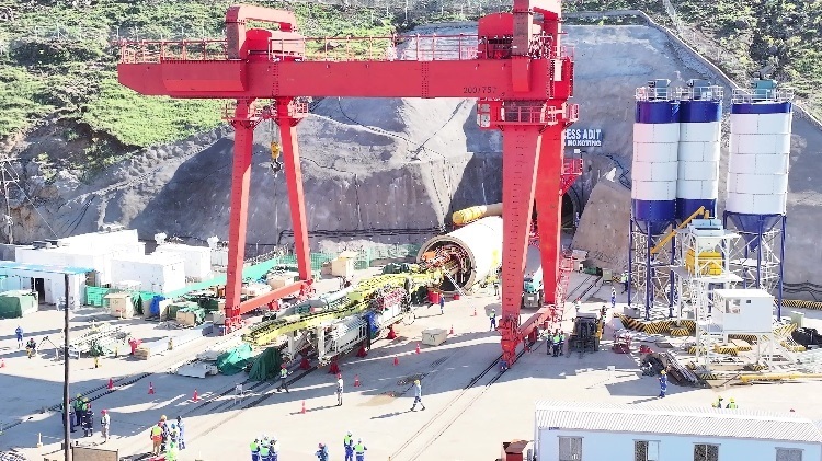 項(xiàng)目步進(jìn)現(xiàn)場(chǎng)。中水電十一局供圖