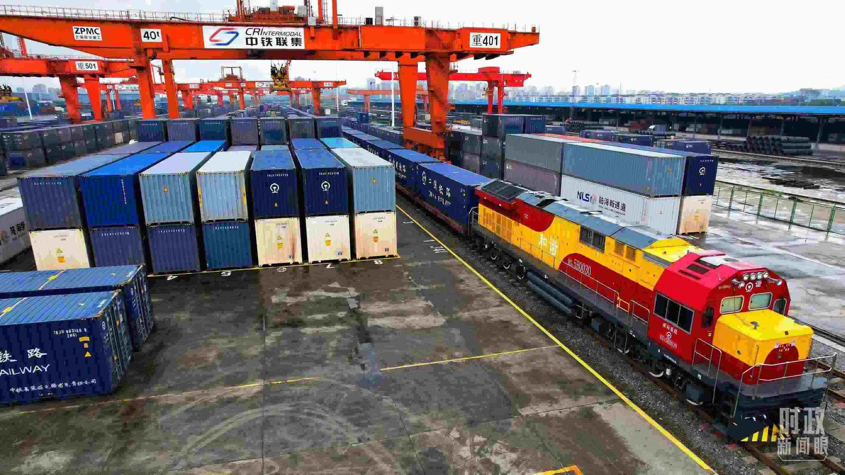 △重慶國(guó)際物流樞紐園區(qū)。（總臺(tái)記者劉雨拍攝）