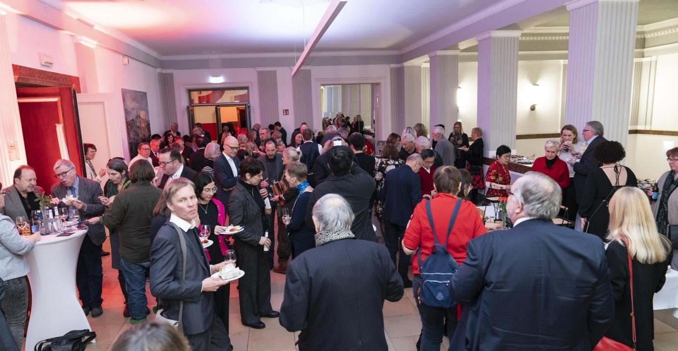 圖為新春酒會現(xiàn)場。紐倫堡-埃爾蘭根孔子學院供圖