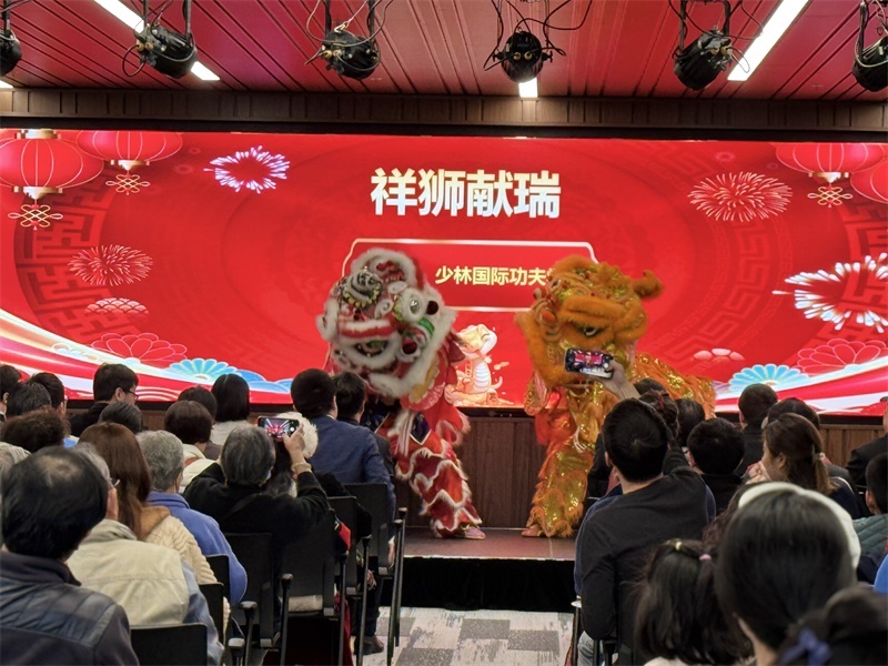 活動現(xiàn)場舞獅表演。主辦方供圖