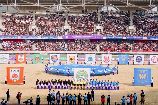 2025賽季女超聯(lián)賽開幕式現(xiàn)場。主辦方供圖