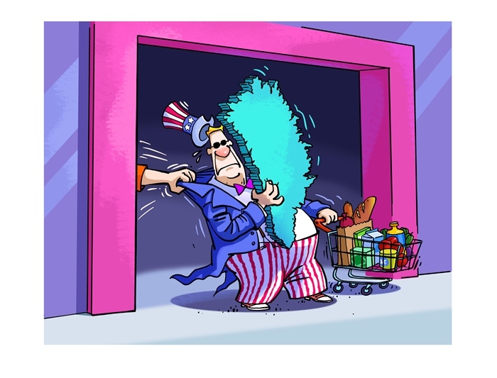 漫畫作者：馬宏亮（人民網(wǎng)版權(quán)圖片，未經(jīng)授權(quán)請勿轉(zhuǎn)載。）