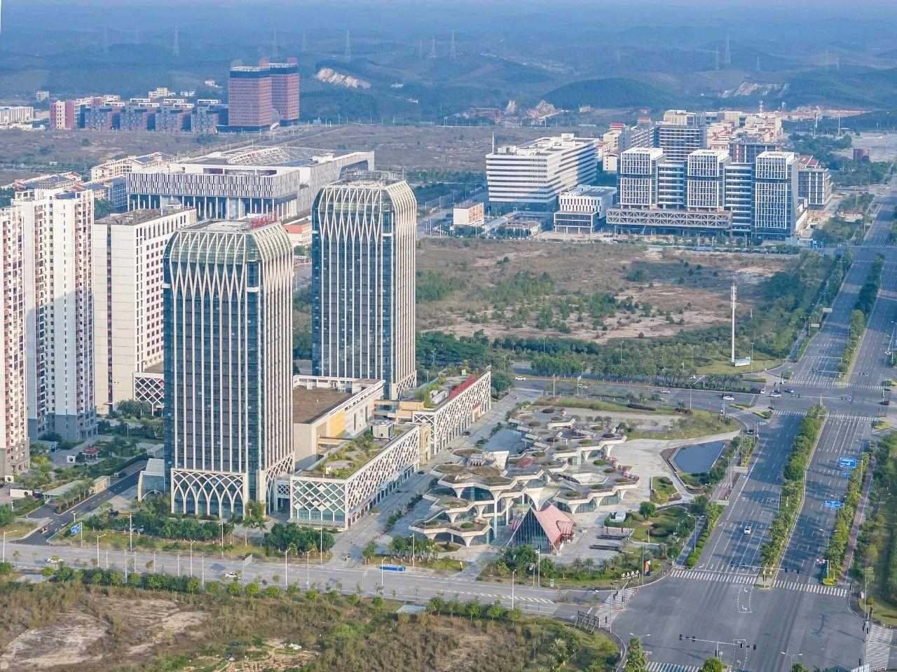 2023年11月，廣西欽州，航拍中國—馬來西亞欽州產(chǎn)業(yè)園區(qū)。