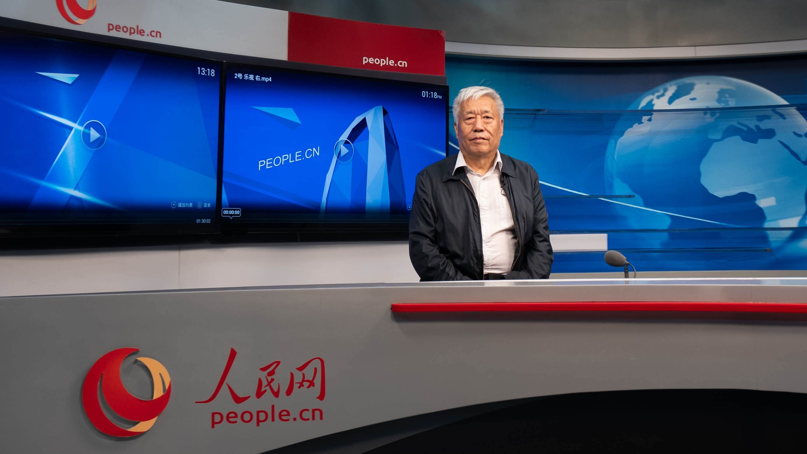 中國(guó)地震局地球物理研究所原副所長(zhǎng)、研究員高孟潭作客人民網(wǎng)。人民網(wǎng)記者 葛泰佚攝