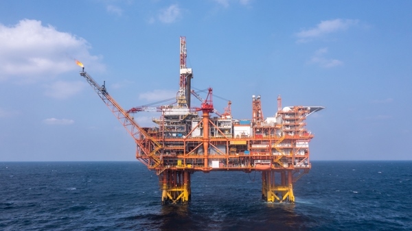 我國(guó)首個(gè)海上CCUS項(xiàng)目設(shè)施恩平15-1平臺(tái)。受訪者供圖